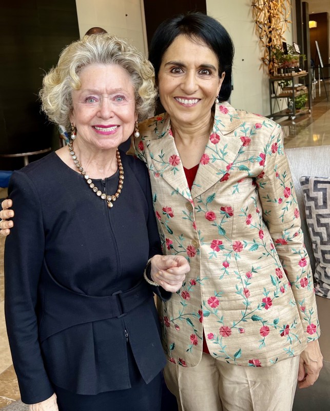 Anjum with Ambassador Patricia Moller